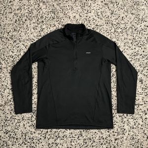 Patagonia Capilene Men’s Midweight 3 Black 1/4 Zip Long Sleeve Pullover Shirt L